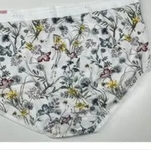 Set Of 3 Floral Print Cotton Full Brief By Cacique